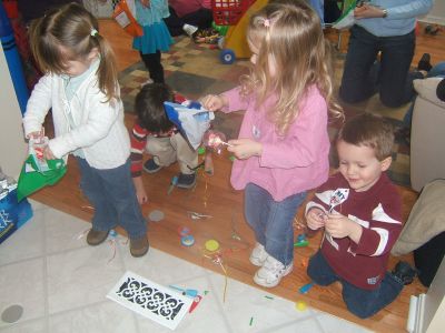 Pinata Time
Jordan, Gabrielle, and Braydon collecting their goodies!
