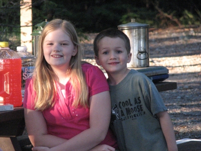 The two older siblings, what love they share!
